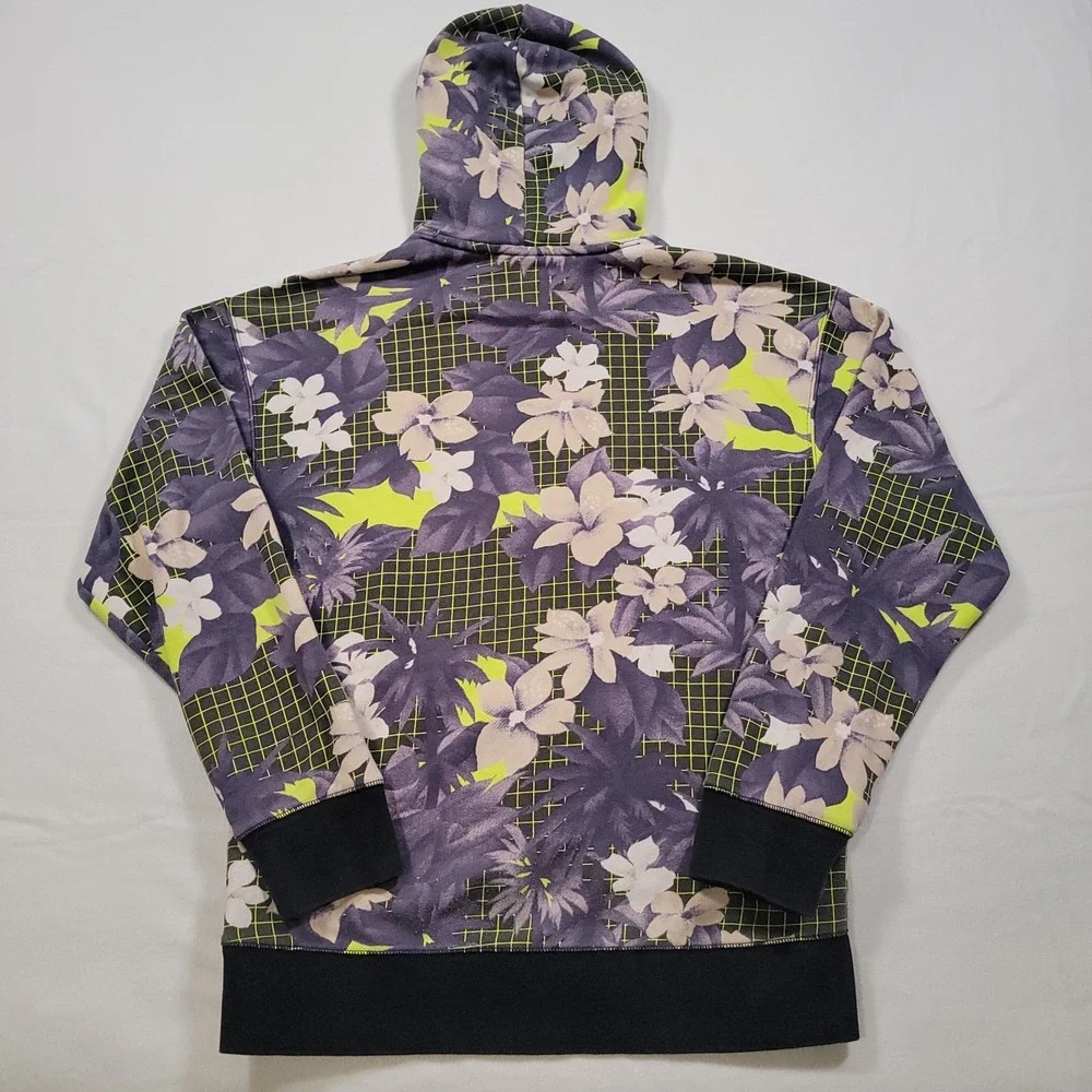 Nike SB Men Hoodie Small Floral Grid‎ Purple Skate Pullover